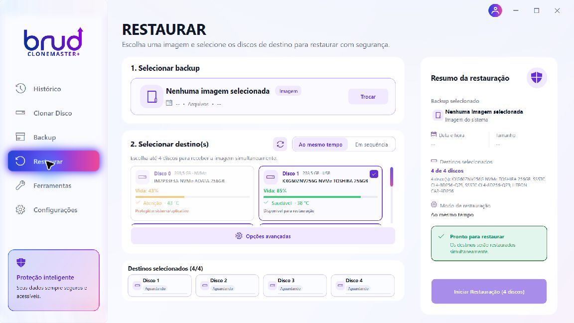Restauração no CloneMaster+
